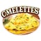 Signmission Omelettes Decal Concession Stand Food Truck Sticker, 8" x 4.5", D-DC-8 Omelettes19 D-DC-8 Omelettes19 - alternate 1